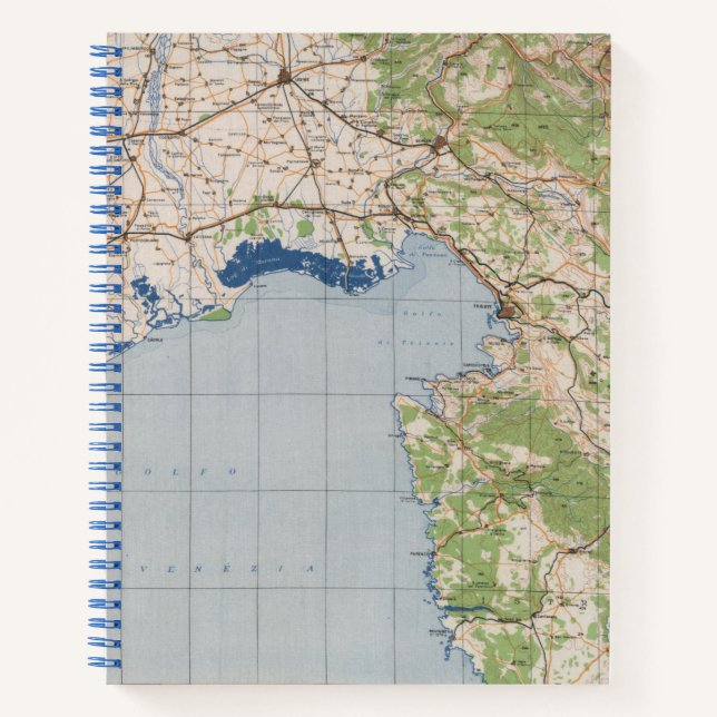 Karte von Venedig, Italien Notizbuch (Vorderseite)