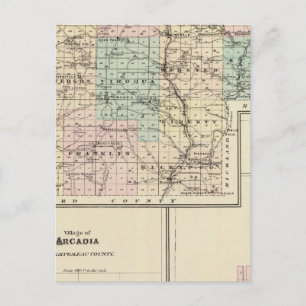 Karte von Vernon Landkreis, Arcadia und Viroqua