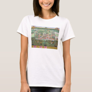 Karte von Visby, von "Civitates Orbis Terrarum" T-Shirt