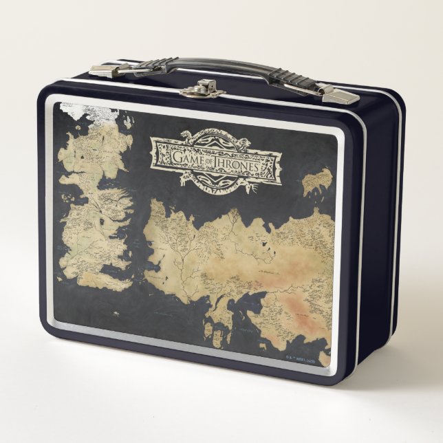 Karte von Westeros Metall Brotdose (Vorderseite)