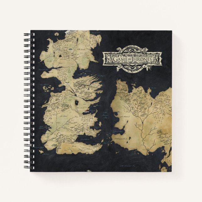 Karte von Westeros Notizbuch (Vorderseite)