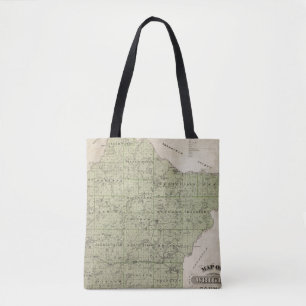 Karte von Wright County, Minnesota Tasche