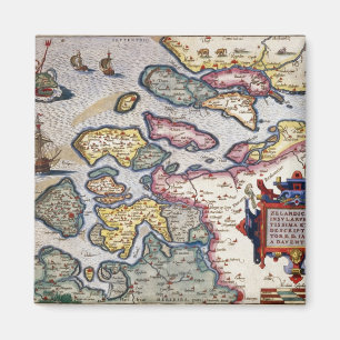 Karte von Zeeland, c.1560 Magnet