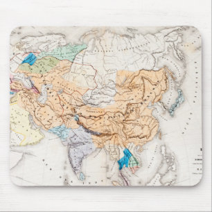 Karte von Zeit Asiens   von Kublai Khan Mousepad