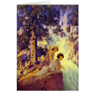 Karte: Wasserfall - Maxfield Parrish