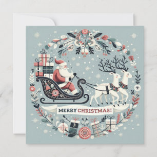 Karte, Weihnachtseinladung Einladung