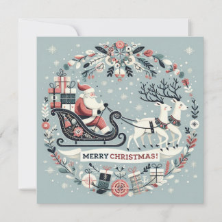 Karte, Weihnachtseinladung Einladung