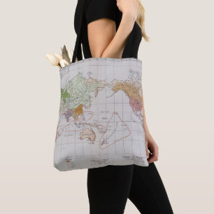 Karte, welche die Sprachen der Welt zeigt Tasche