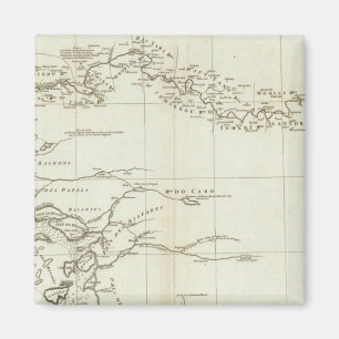 Karte Westafrikas Magnet