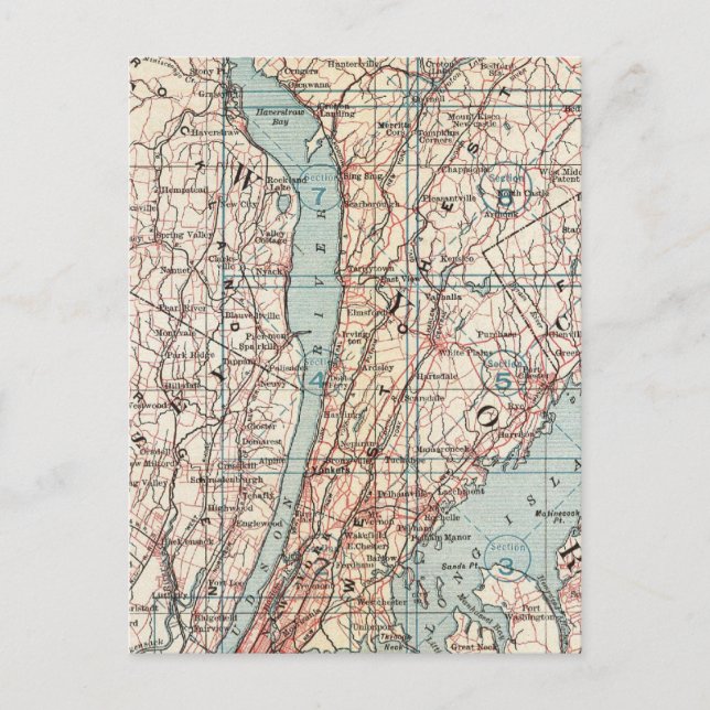 Karte Westchester Landkreis, New York (Vorderseite)