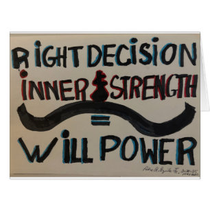 Karte "Will Power"
