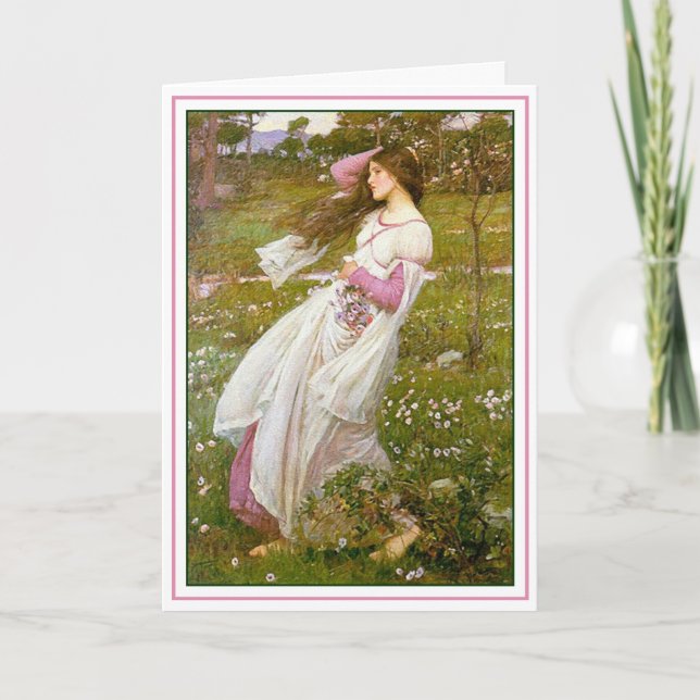 Karte: Windflowers - durch JohnWaterhouse Karte (Vorderseite)