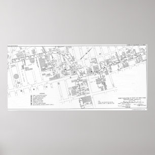 Karte WW2 von Gowanus auf dem Plakat-Papier (Matt) Poster