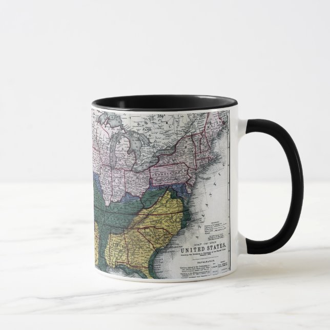 KARTE: ZIVILER KRIEG, 1864 TASSE (Rechts)