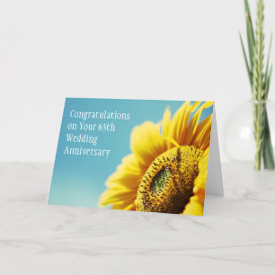 Karte zum 65. Hochzeitstag / oder zu jedem anderen