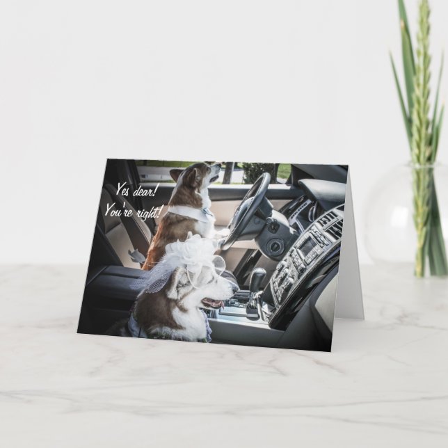 Karte zum Anniversary-Antrieb des Corgis (Vorderseite)