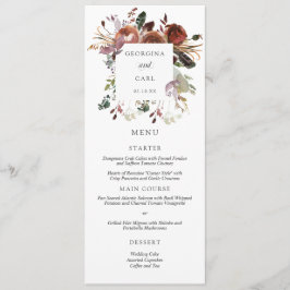 Karte zum Hochzeitsmenü von Butterum & Plum