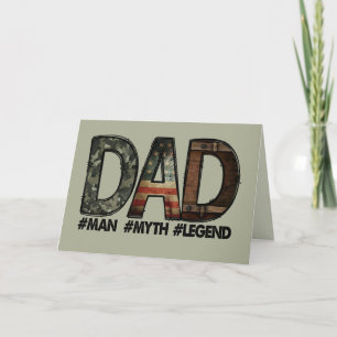 Karte zum Vater; Geburtstag; Vatertag; Camouflage;