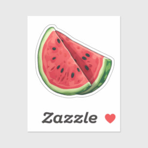 Karteikarte Wassermelone Aufkleber
