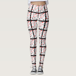 Karten-Anzugs-Schwarz-Leggings Leggings