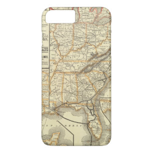 Karten-Atlantik-Küsten-Linie Case-Mate iPhone Hülle