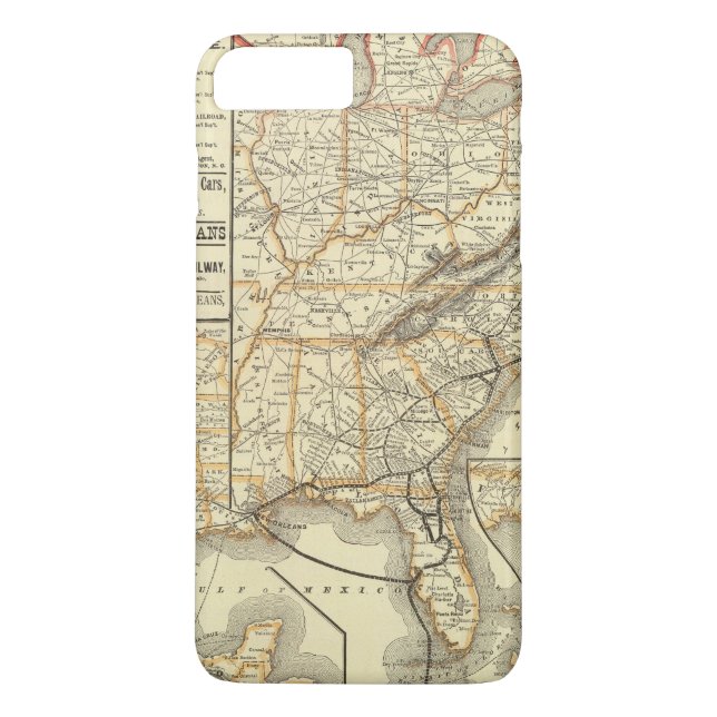 Karten-Atlantik-Küsten-Linie Case-Mate iPhone Hülle (Rückseite)