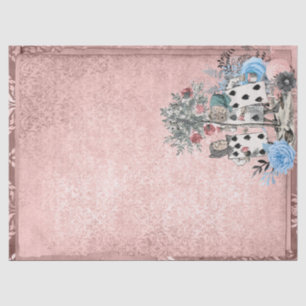 Karten aus der Alice im Wunderland Rosa Handwerk s Seidenpapier