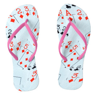 Karten bis fünf spielen, flip flops