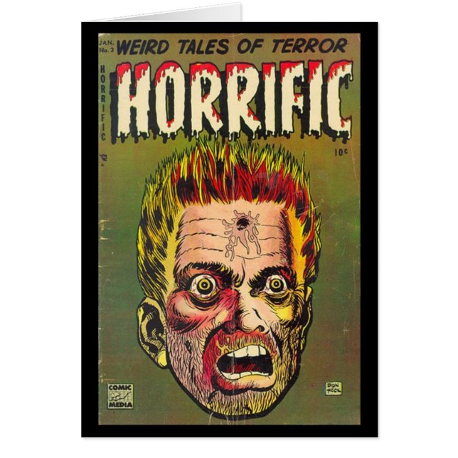 Karten Comic Buchcover Vintag (Vorne)