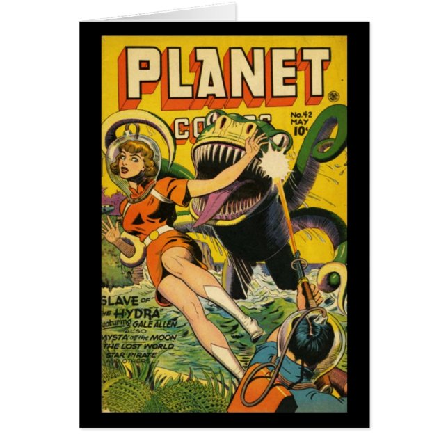 Karten Comic Buchcover Vintag (Vorne)