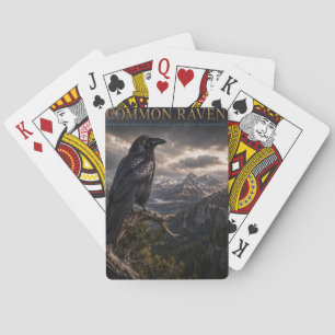 Karten des Common Raven Mountain Wilderness ANIMAL Spielkarten