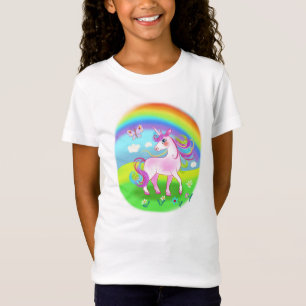 Karten-Einhorn und Regenbogen T-Shirt