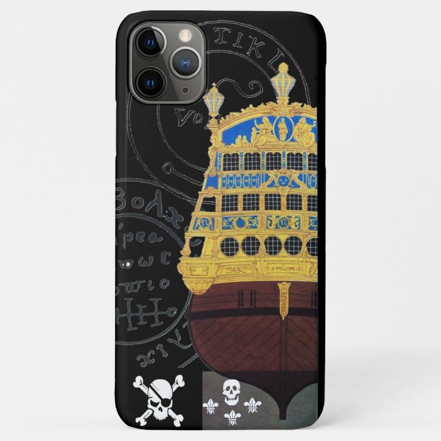 KARTEN FÜR ANTIQUE GALLEON UND PIRATE Case-Mate iPhone HÜLLE (Rückseite)