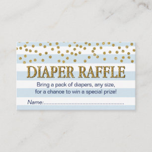 Karten für Blue und Gold Baby Boy Diaper