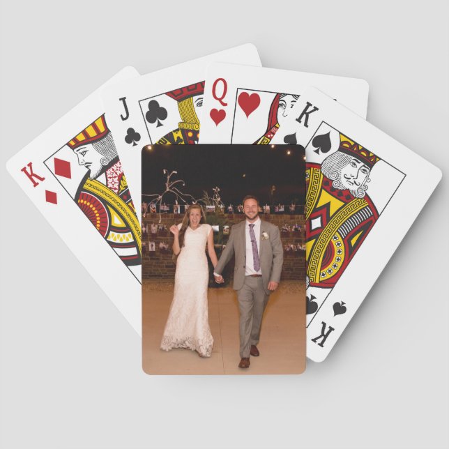 Karten für das Hochzeitsbild Spielkarten (Rückseite)