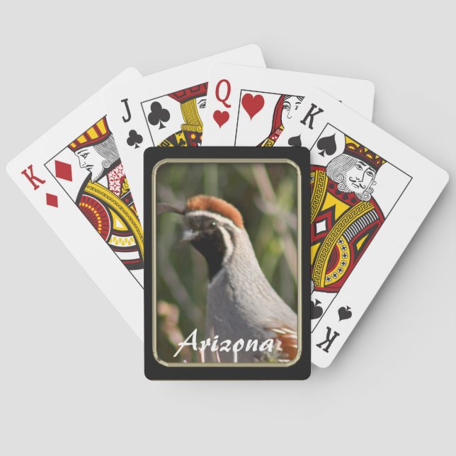 Karten für das Quantenspiel von Arizona Gambel Spielkarten (Rückseite)