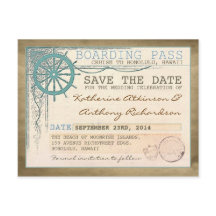 Karten für den nautischen Save the Date von Boardi