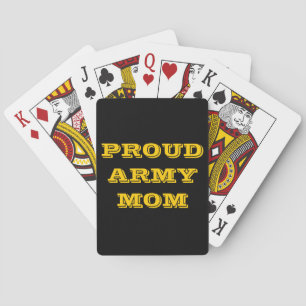 Karten für die Mama der Armee Spielkarten