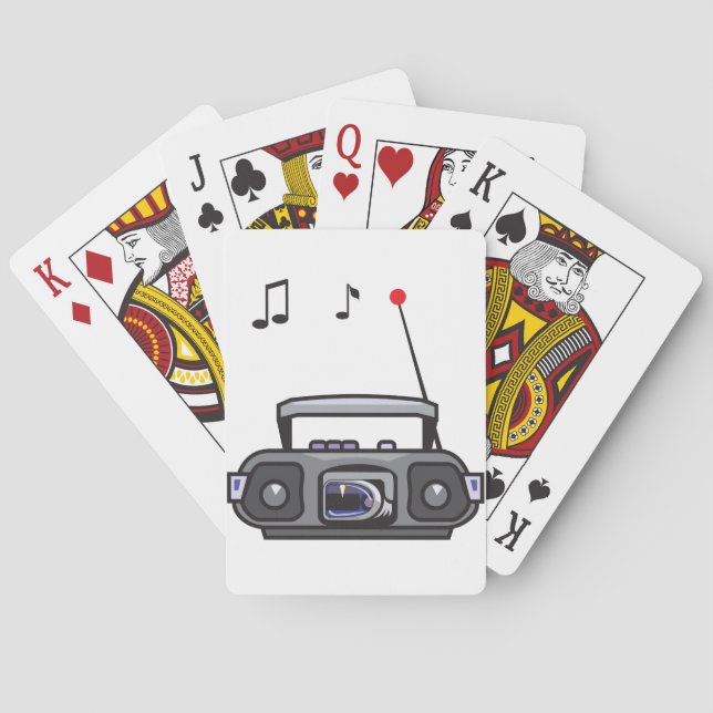 Karten für die Wiedergabe von Musik Spielkarten (Rückseite)