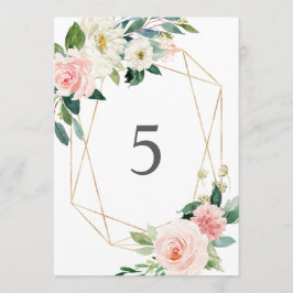 Karten für geometrische Tischnummern