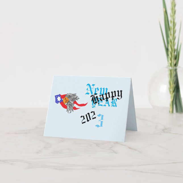 Karten für neue Jahre: Gute Neujahrsjahre 2023 (Vorderseite)