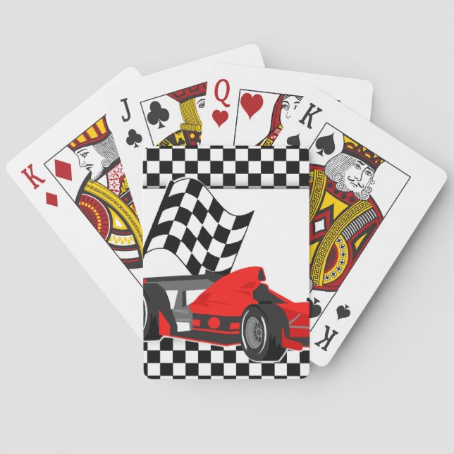 Karten für Track Car- und Flag-Playing Cards anpas Spielkarten (Rückseite)