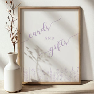 Karten & Geschenke Baby Shower Schild   Lavendel