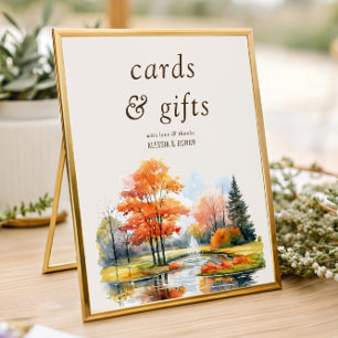Karten & Geschenke Herbstsee-Hochzeit Digital oder Poster