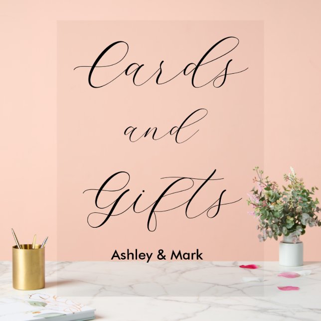 Karten Geschenke Hochzeiten Verlobung Acrylschild (Hochzeit)
