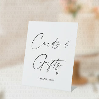Karten & Geschenke Tischständer Schilder