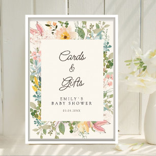Karten & Geschenke! Wildblumengarten-Charm Poster