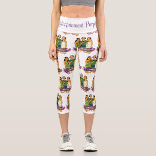 Karten-Gesichter Capri Leggings