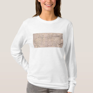 Karten-Great Western Eisenbahn von Kanada T-Shirt