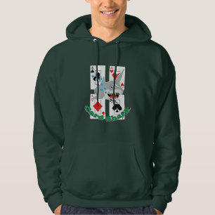 Karten-Haifisch Aces Poker-Karten-Anzüge Hoodie